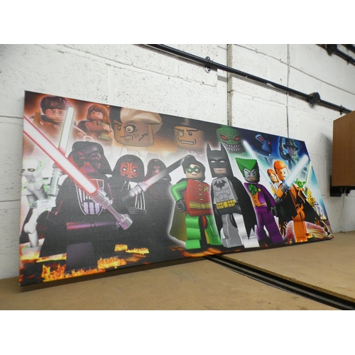 2160 - Lego themed print on canvas (50 x 120cm)