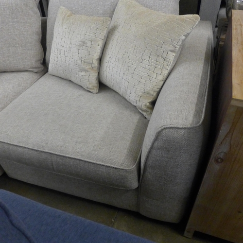 1373 - An oatmeal upholstered LHF corner sofa