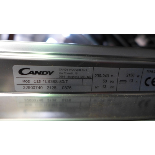 3096 - Candy Fully Integrated Dishwasher  820xW598xD550, Original RRP £249.17 inclusive of VAT* this lot is... 