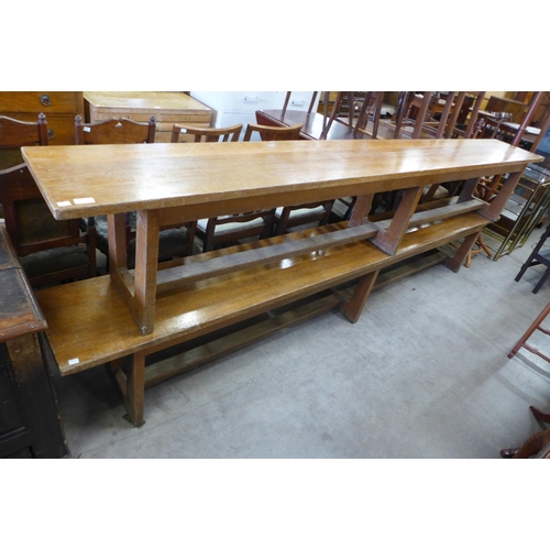 134 - A pair of oak benches