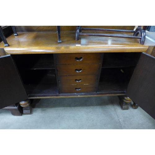 156 - An Art Deco oak sideboard