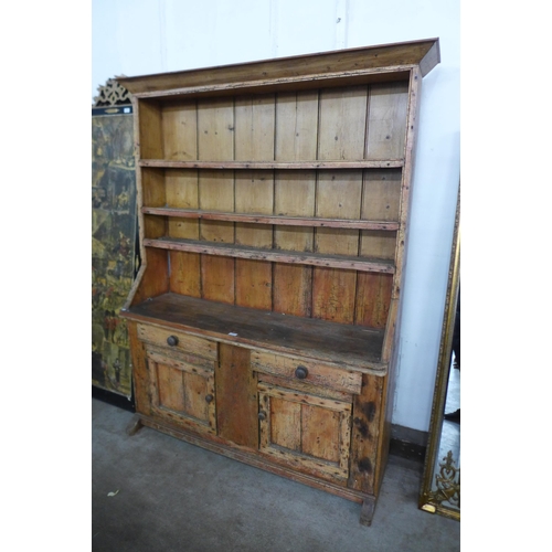 162 - A Victorian style pine dresser