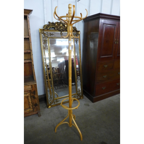 165 - A beech bentwood coatstand