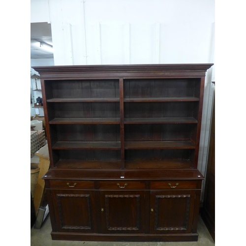 221 - A Victorian mahogany library bookcase