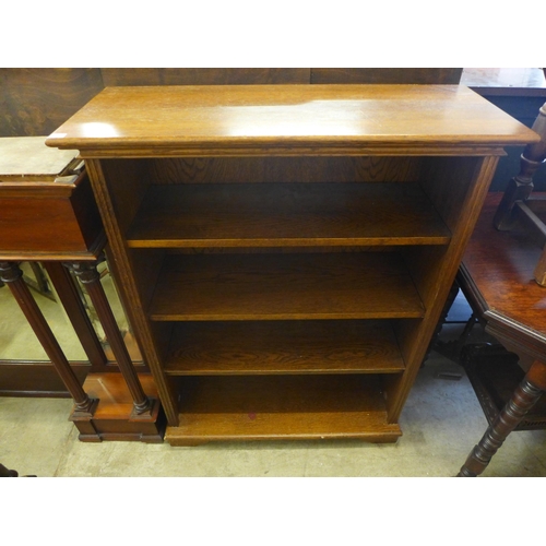 239 - An oak open bookcase