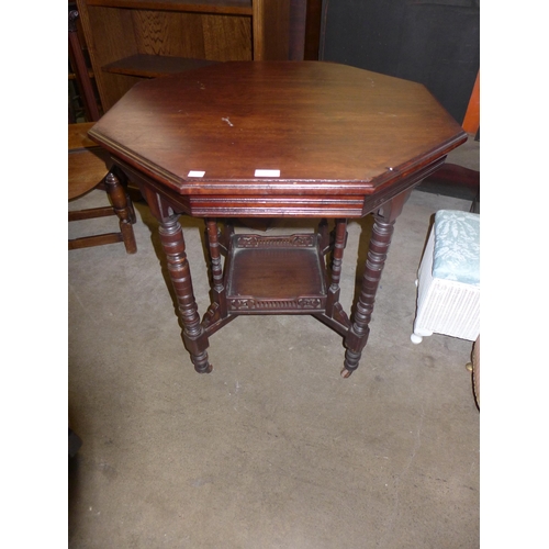 241 - An Edward VII mahogany octagonal occasional table