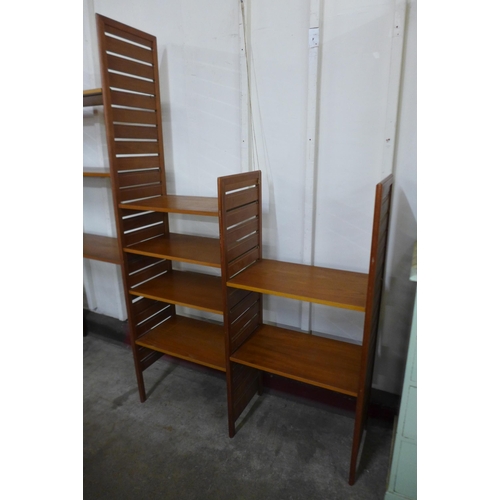 32 - A Staples teak modular Ladderax room divider