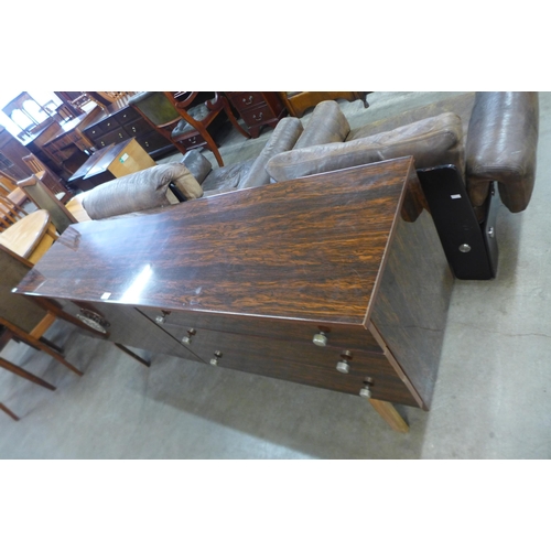 53 - A simulated rosewood sideboard