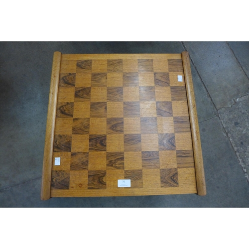 70 - A McIntosh teak games/coffee table