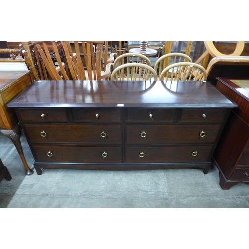 80 - A Stag Minstrel mahogany Captain's chest of drawers