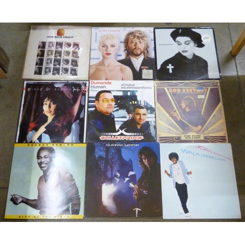 1060 - A box of over seventy various LP's; 1960's, 70's and 80's **PLEASE NOTE THIS LOT IS NOT ELIGIBLE FOR... 