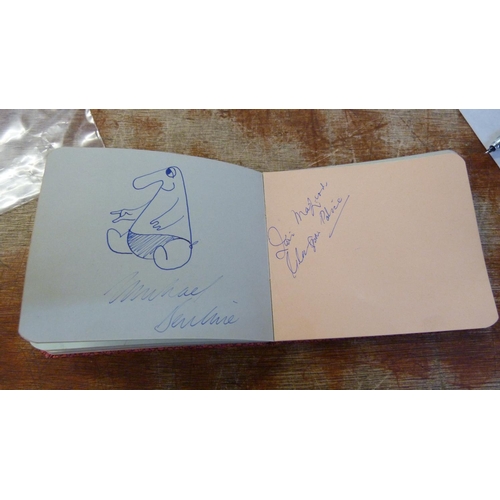 638 - Autograph books including TV and film stars, Morecambe and Wise x2, Harry Secombe, Michael Bentine (... 