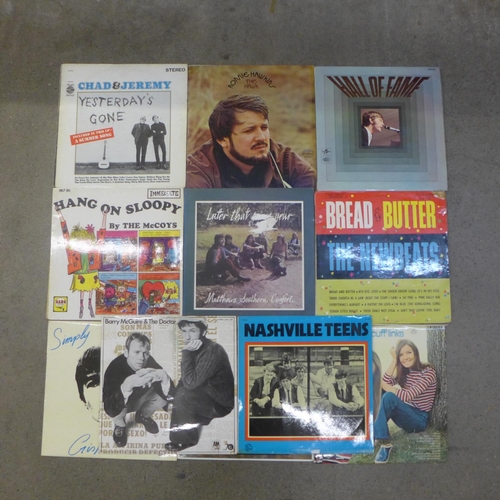 689 - Seventeen 1950's, 1960's and 1970's LP records including Chris Farlowe, The Swinging Blue Jeans, Dal... 