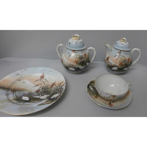 706A - A Japanese part tea set