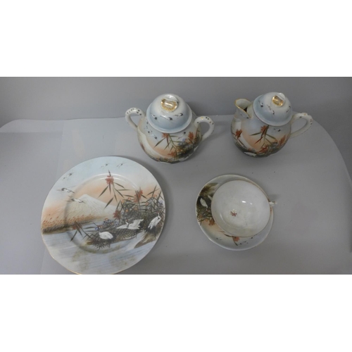 706A - A Japanese part tea set