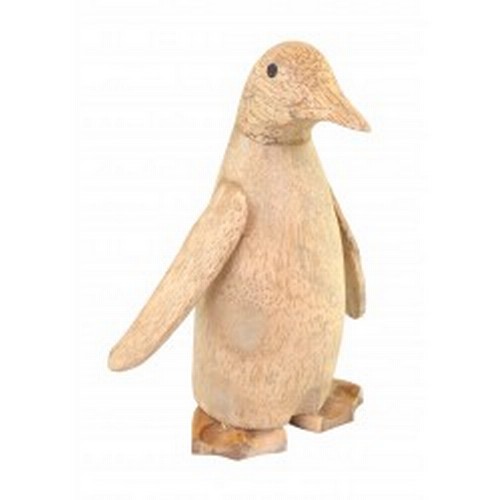 1568 - A hand carved wooden penguin, H 21cms (ACC07408)   #