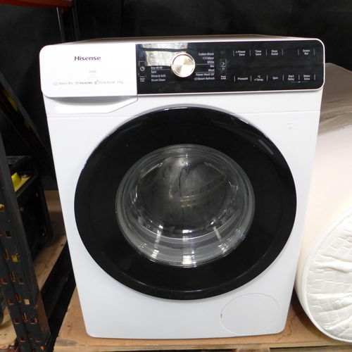 3386 - Hisense Ecomm 9Kg 1400 Washing Machine Model: WFGA90141VM, Original RRP  £374.91 + vat  (250A -501) ... 