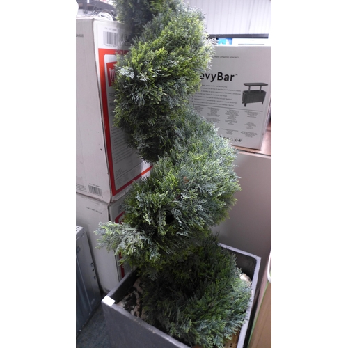 3411 - 6Ft Cedar Spiral Topiary , Original RRP  £169.99 + vat  (250A -421)  * This lot is subject to vat