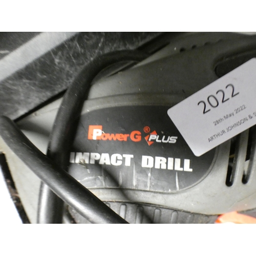 2022 - Power G 240v drill with Wilko palm sander - both W