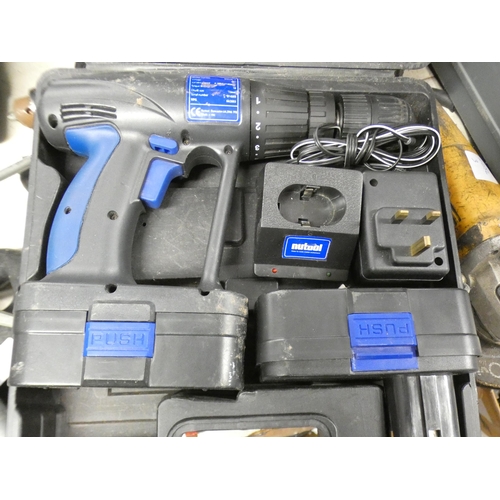 2026 - Nutool 24v cordless drill with 2 batteries and charger - W