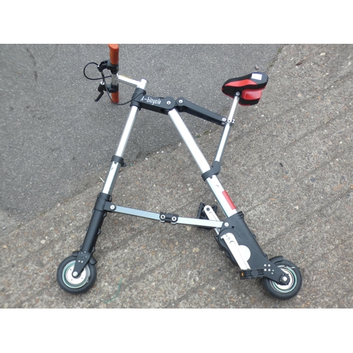 2150a - A-Bicycle folding aluminium bike (Police repossession)