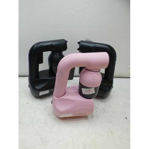 2220 - 3 Unused Bronze Babe spray tan guns (2x Black)(1x Pink)- W