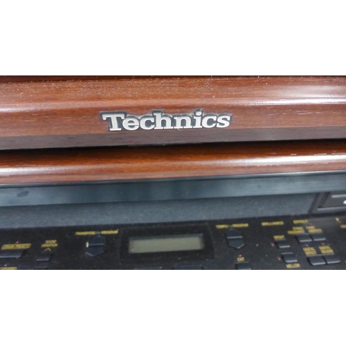 2252 - Technics SC-PX665 electric piano with stand and stool