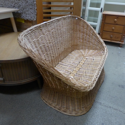 1745 - A 1960's wicker sofa