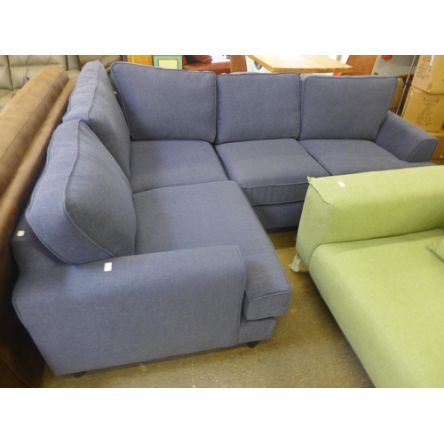 1365 - A Camden-flex hegal stone fabric two-piece corner sofa