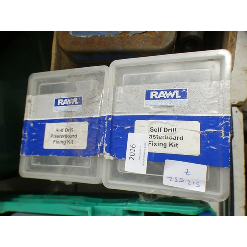 2020 - 4 x Rawl plug self drilling plaster board fixing kits