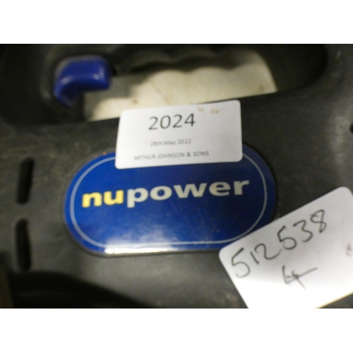 2015 - A Nupower electric jigsaw in case with nutool 24v cordless drill, 2 batteries and charger - W