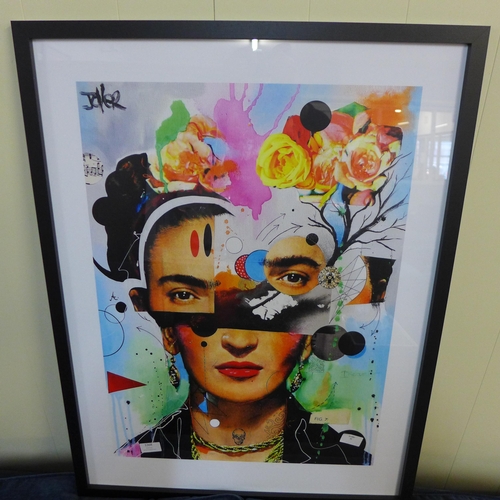 1427 - A Loui Jover framed  Print (Kahlo Anaylitica) 60X80(PPR5125023)   *