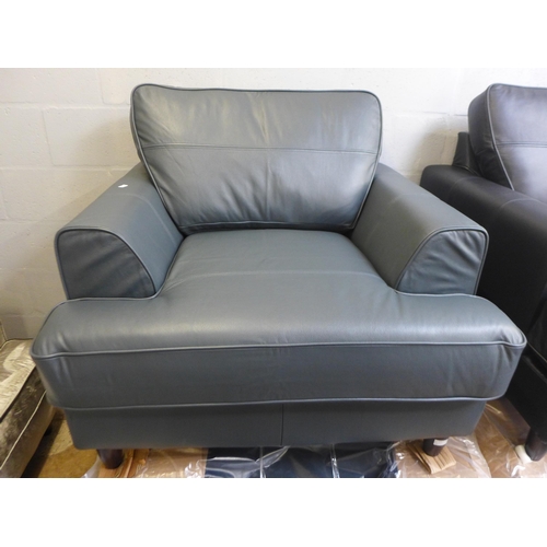 1468 - A Camden-flex dollaro slate leather standard chair