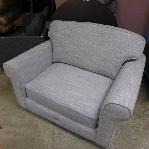 1494 - A grey upholstered love seat