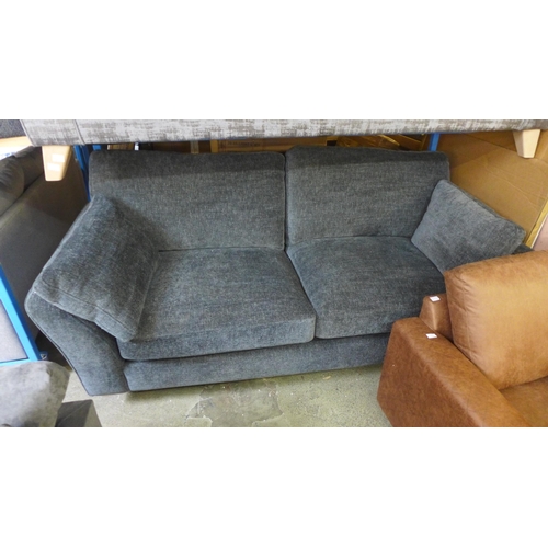 1495 - A graphite upholstered three seater sofa