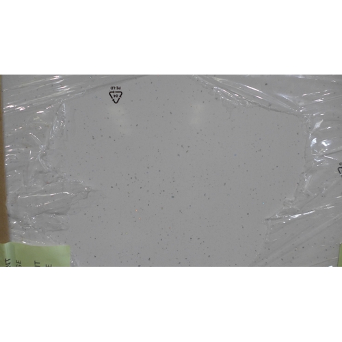 3005 - 4x Crystal White Worktops (2x 2000x600x38mm, 1x 1750x550x22mm, 1x 2230x590x38mm Approx)    * This lo... 