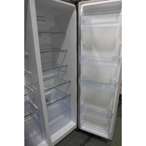 3056 - Hisense Side-By-Side Stainless Steel Fridge Freezer (Model: RS694N4TZF) (4110-26)   Original RRP £70... 