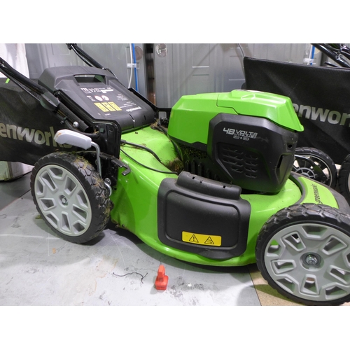 3058 - Greenworks Self Propelled Battery Mower (4105-40)  Original RRP £324.91+ Vat * This lot is subject t... 