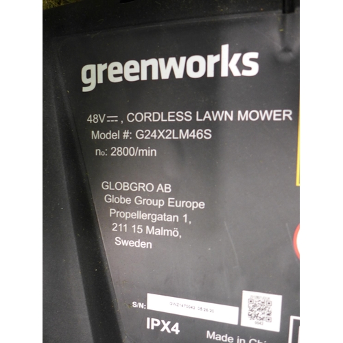 3058 - Greenworks Self Propelled Battery Mower (4105-40)  Original RRP £324.91+ Vat * This lot is subject t... 