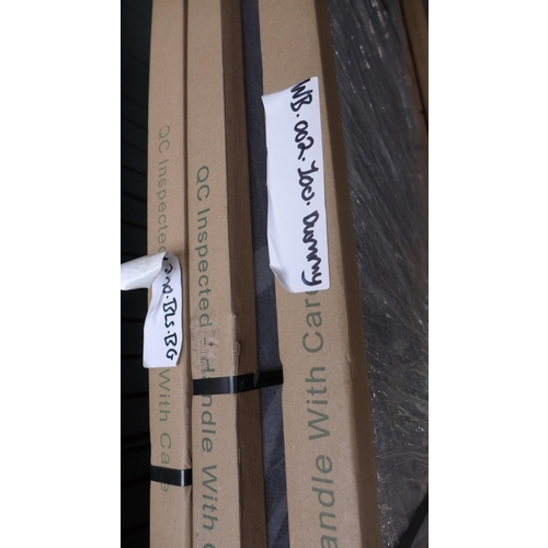 3001 - 3x  Black Sparkle Worktops (2x 1803, 1x 2000 x600x38mm Approx.)   * This lot is subject to vat