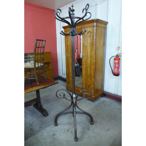 3 - An early 20th Century beech bentwood coatstand