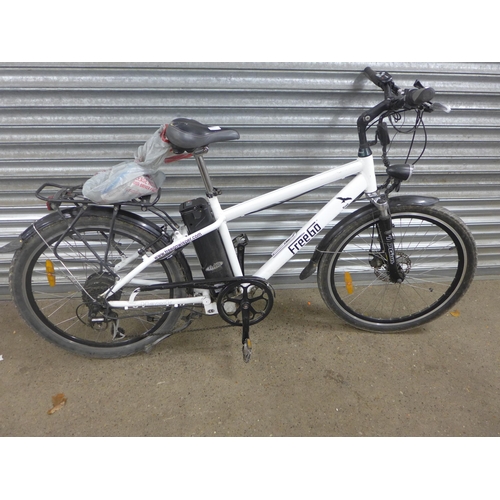 2316 - Freego Hawk gent's electric bike with keys & charger - W - battery not holding charge