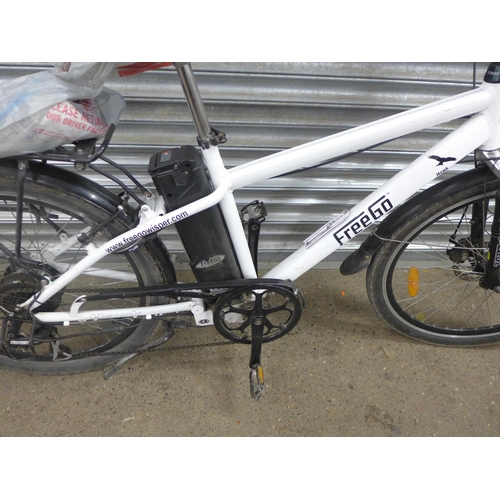 2316 - Freego Hawk gent's electric bike with keys & charger - W - battery not holding charge