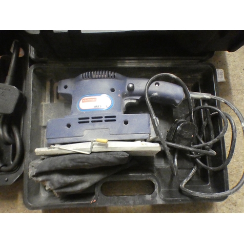 2023 - Power tool job lot: Bosch electric plane, drill and driver in case, Bosch jigsaw in case