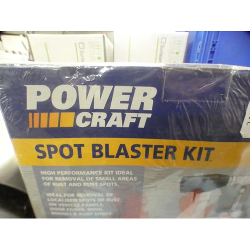 2040 - Powercraft spot blaster kit, boxed, sealed and a dent puller kit