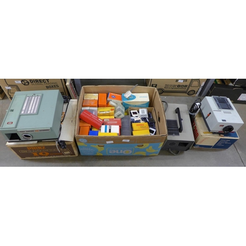 1086 - A large quantity of photo slides and three slide projectors **PLEASE NOTE THIS LOT IS NOT ELIGIBLE F... 