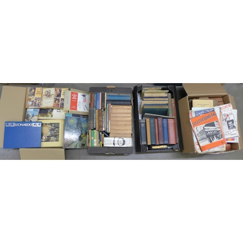 1088 - Four boxes of books, Art, Art Instruction and Artists, book-keeping and accounting, a set of encyclo... 