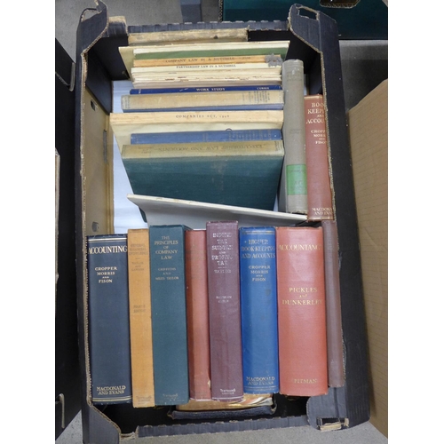 1088 - Four boxes of books, Art, Art Instruction and Artists, book-keeping and accounting, a set of encyclo... 