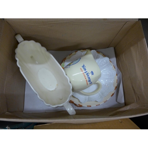 1089 - China, tea ware and glass ware, (4 boxes) **PLEASE NOTE THIS LOT IS NOT ELIGIBLE FOR POSTING AND PAC... 