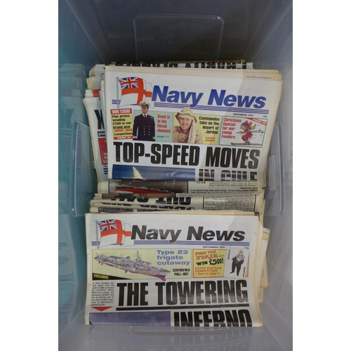 1092 - A collection of over 400 Navy News publications dating from 1970's to present day **PLEASE NOTE THIS... 